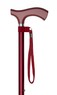 Red Crutch Handle Adjustable Stick Thumbnail